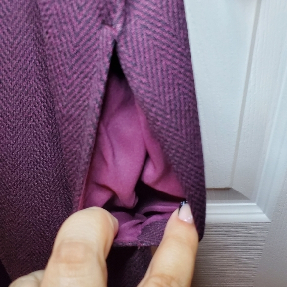 J. Jill Ponte Knit Black Red Herringbone Dress with Pockets Sz MP - Picture 6 of 11